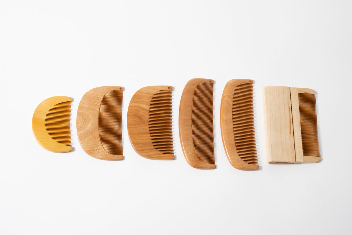 へんみ櫛店 お六櫛 イスノキ 京丸 相細 柞 木櫛 お六